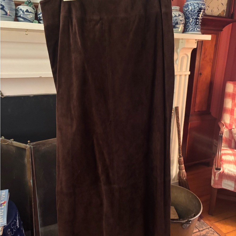 Lord & Taylor Dark Brown Maxi Skirt